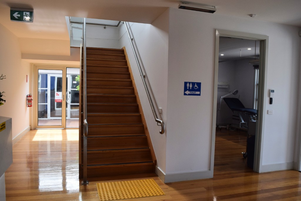 Accessible parking at Sunrise Family Medical Centre, Werribee